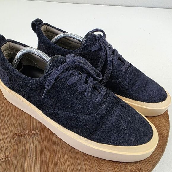 Fear of God 101 Lace Up Blue Suede Sneakers Mens Shoe Size EU 42 US 9 - Picture 6 of 15